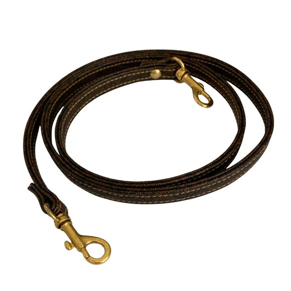 Pierre Balmain Vintage Dome Satchel Brown Paisley Printed Leather Handbag - Picture 10 of 14